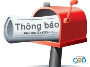 Thay doi ten dia chi cong ty